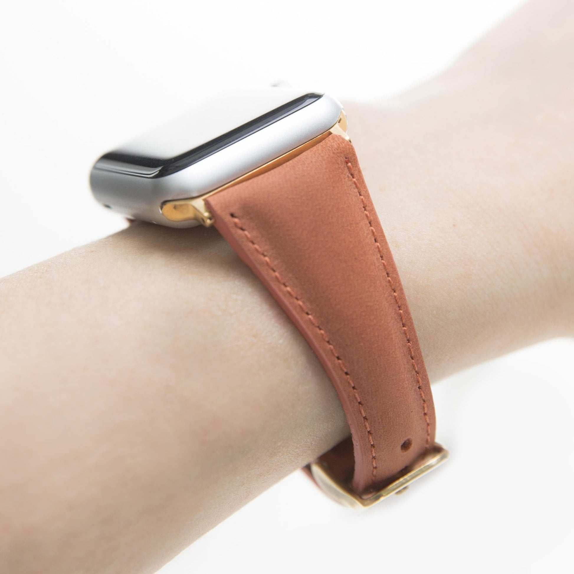 Leather Apple Watch Bands - Clasic Slim Style G19