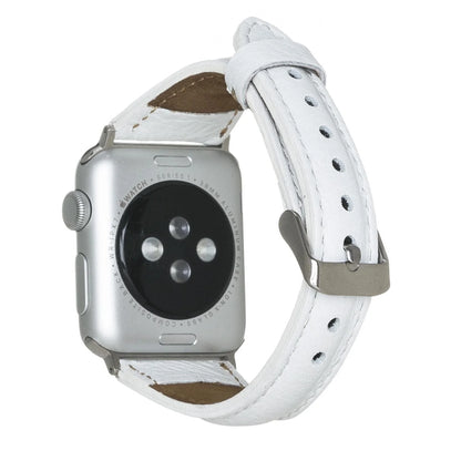 Schmal Lederarmband für Apple Watch aus echtem Leder