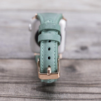 Schmal Lederarmband für Apple Watch aus echtem Leder