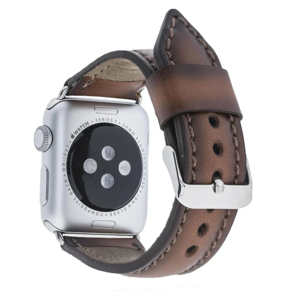 Classic Lederarmband für Apple Watch aus echtem Leder