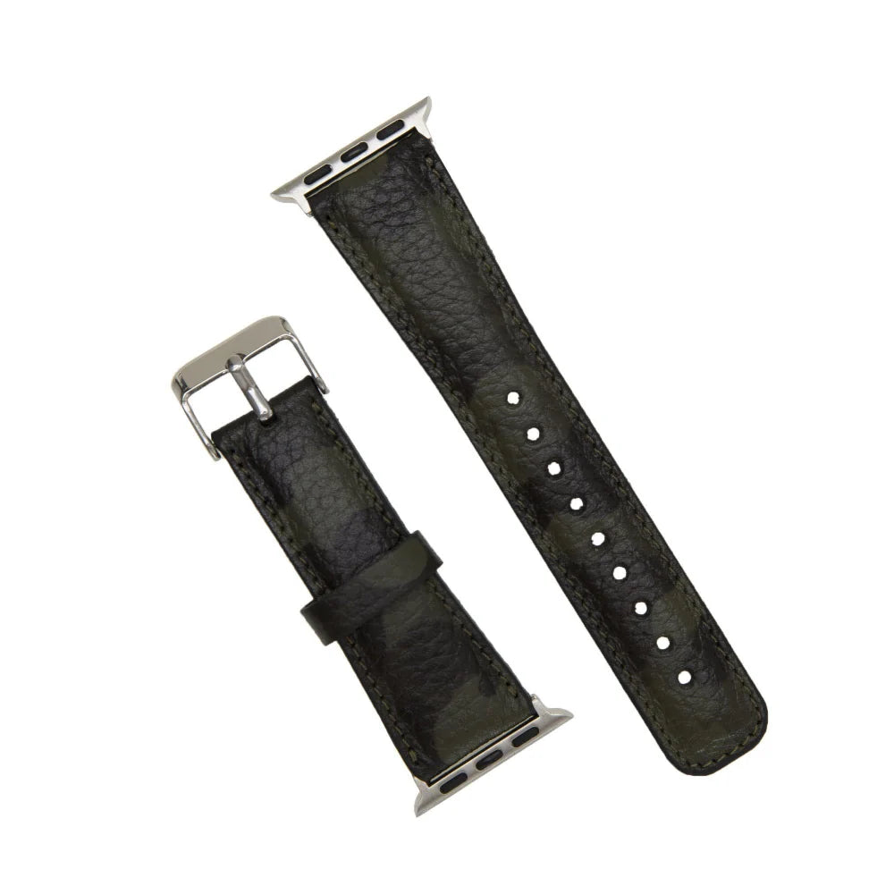 Classic Lederarmband für Apple Watch aus echtem Leder in Braun