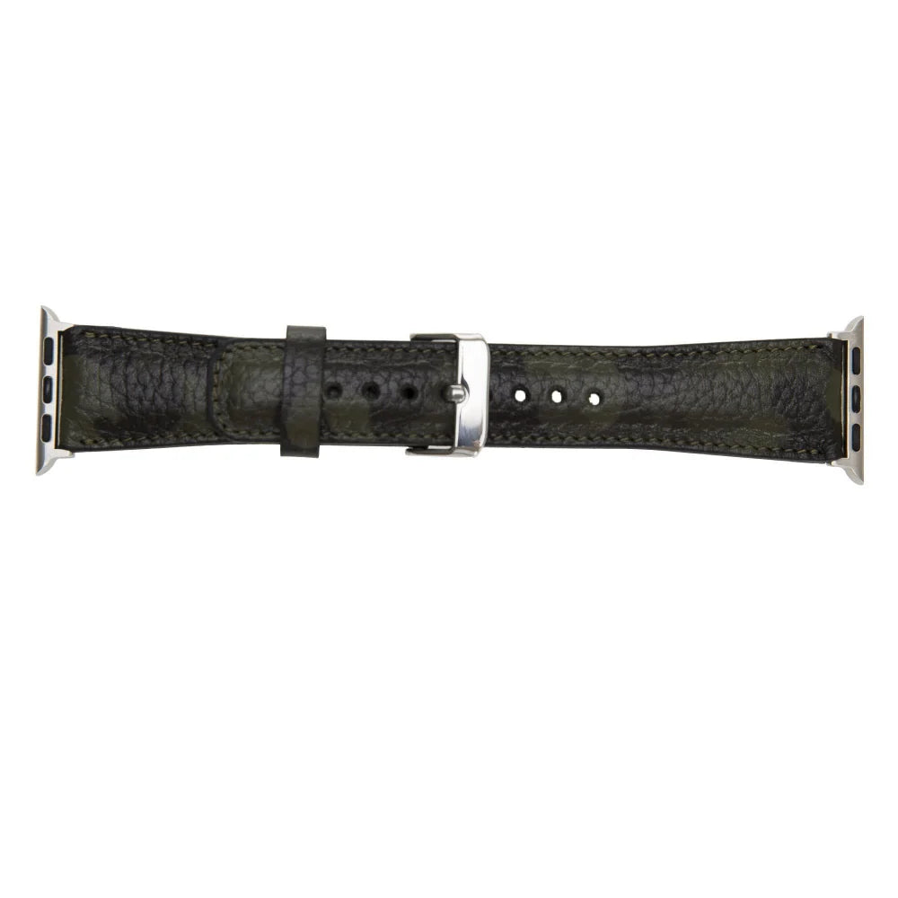 Classic Lederarmband für Apple Watch aus echtem Leder in Braun