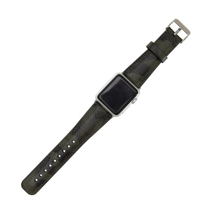 Classic Lederarmband für Apple Watch aus echtem Leder in Rot