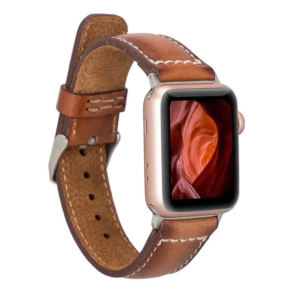 Classic Lederarmband für Apple Watch aus echtem Leder