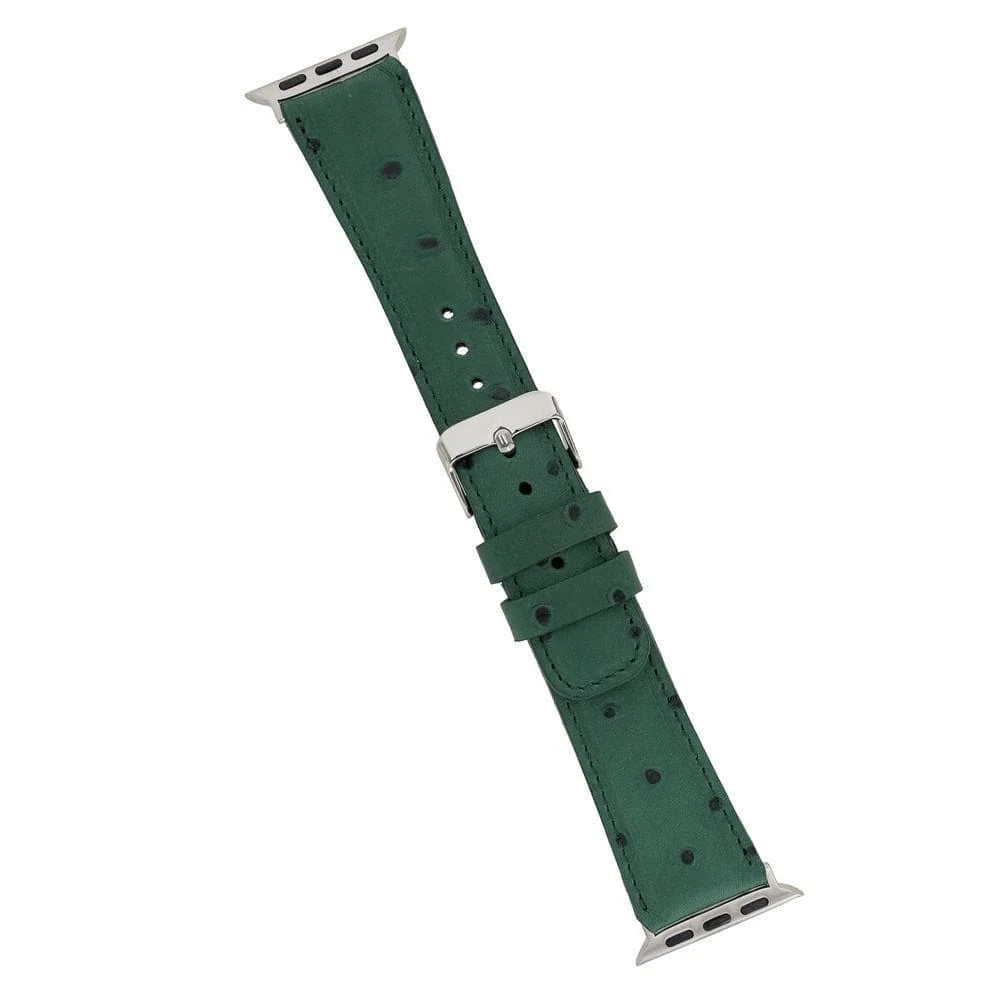 Classic Lederarmband für Apple Watch aus echtem Leder in Blau