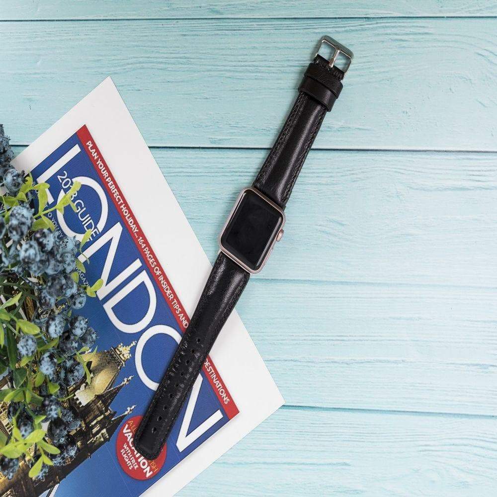 Classic Lederarmband für Apple Watch aus echtem Leder