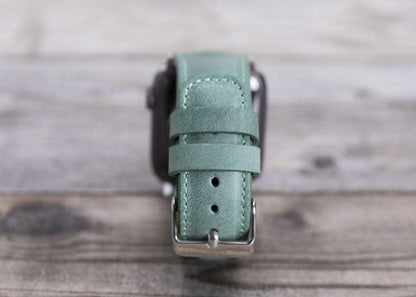 Classic Lederarmband für Apple Watch aus echtem Leder in Schwarz