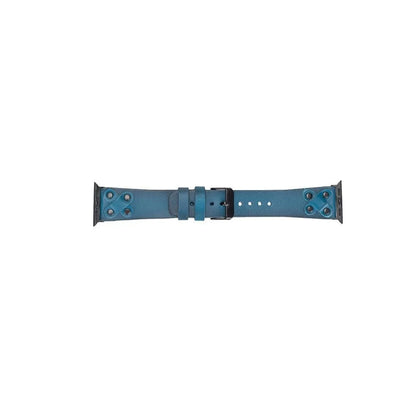 Cross with Trok Lederarmband für Apple Watch aus echtem Leder in Schwarz