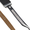 Leather Apple Watch Bands - Crystal Ferro Double Tour Style