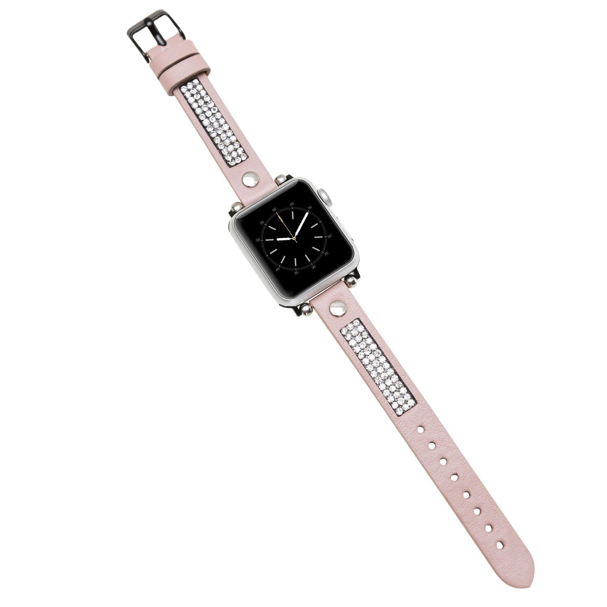 Leather Apple Watch Bands - Crystal Ferro Style NU2