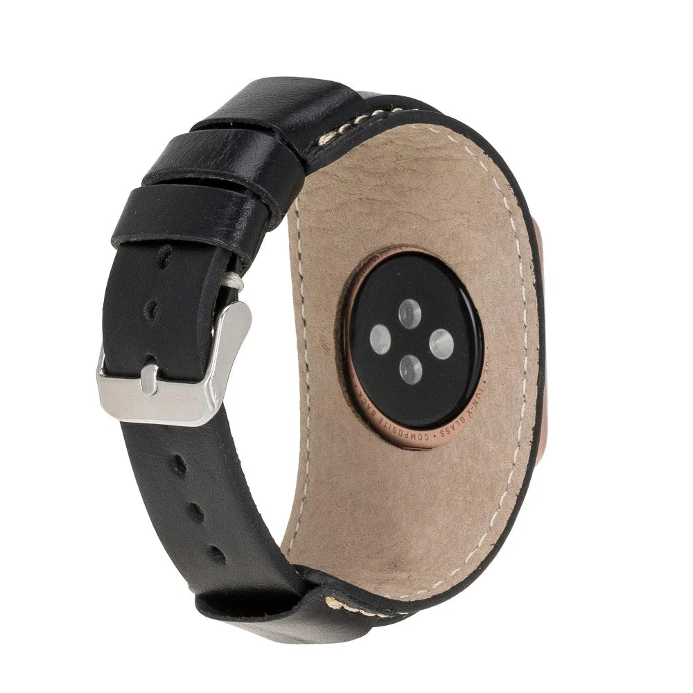 Cuff Lederarmband für Apple Watch aus echtem Leder