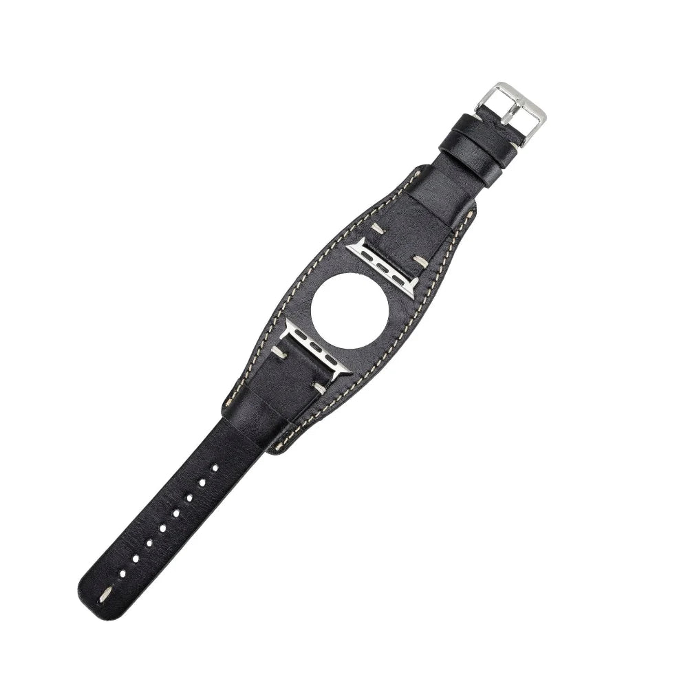 Cuff Lederarmband für Apple Watch aus echtem Leder