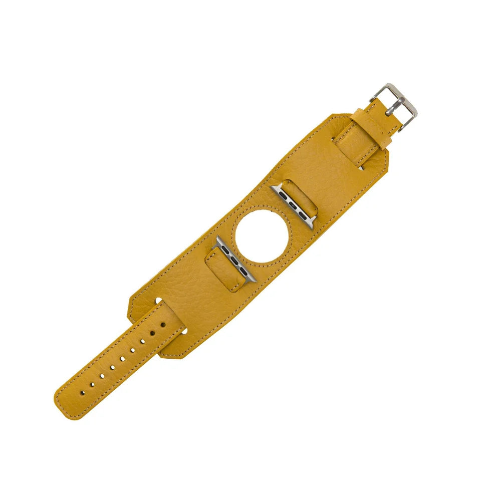 Cuff Lederarmband für Apple Watch aus echtem Leder