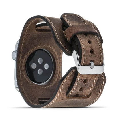 Cuff Lederarmband für Apple Watch aus echtem Leder