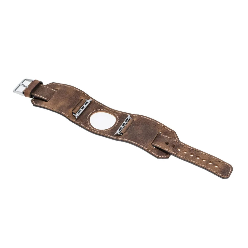 Cuff Lederarmband für Apple Watch aus echtem Leder