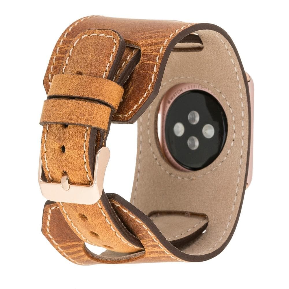 Cuff Lederarmband für Apple Watch aus echtem Leder