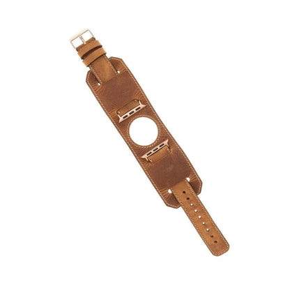 Cuff Lederarmband für Apple Watch aus echtem Leder