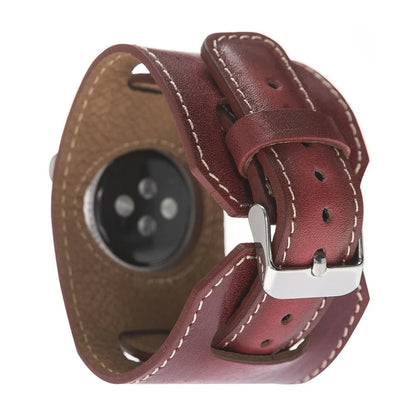 Cuff Lederarmband für Apple Watch aus echtem Leder