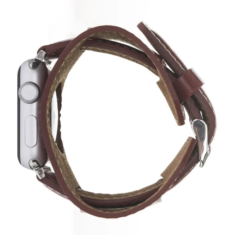 Cuff Lederarmband für Apple Watch aus echtem Leder