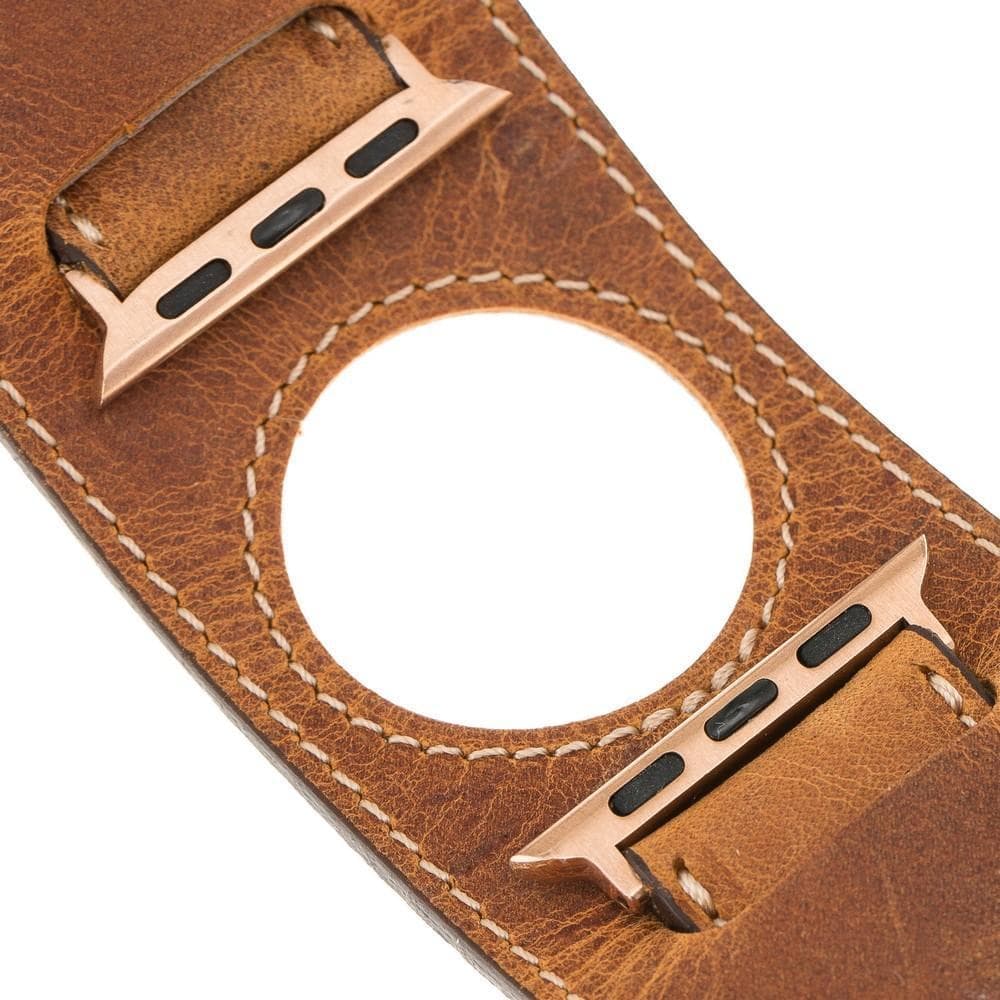 Cuff Lederarmband für Apple Watch aus echtem Leder