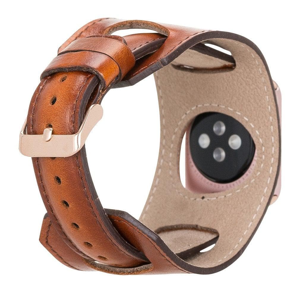 Cuff Lederarmband für Apple Watch aus echtem Leder