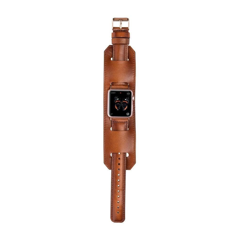 Cuff Lederarmband für Apple Watch aus echtem Leder