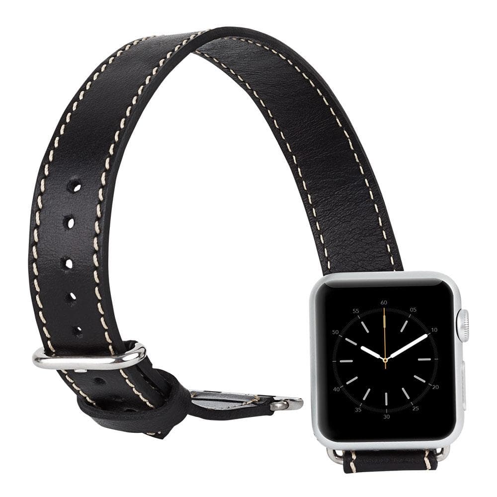 Doppel-Tour Lederarmband für Apple Watch aus echtem Leder
