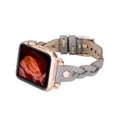 Leather Apple Watch Bands - Ferro Braided Wanda Rose Gold Trok Style