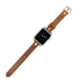 Leather Apple Watch Bands - Ferro Gold Trok Style