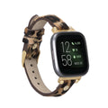 Leather Apple Watch Bands - Ferro Gold Trok Style lEO1 Leopar Tüylü Hairy