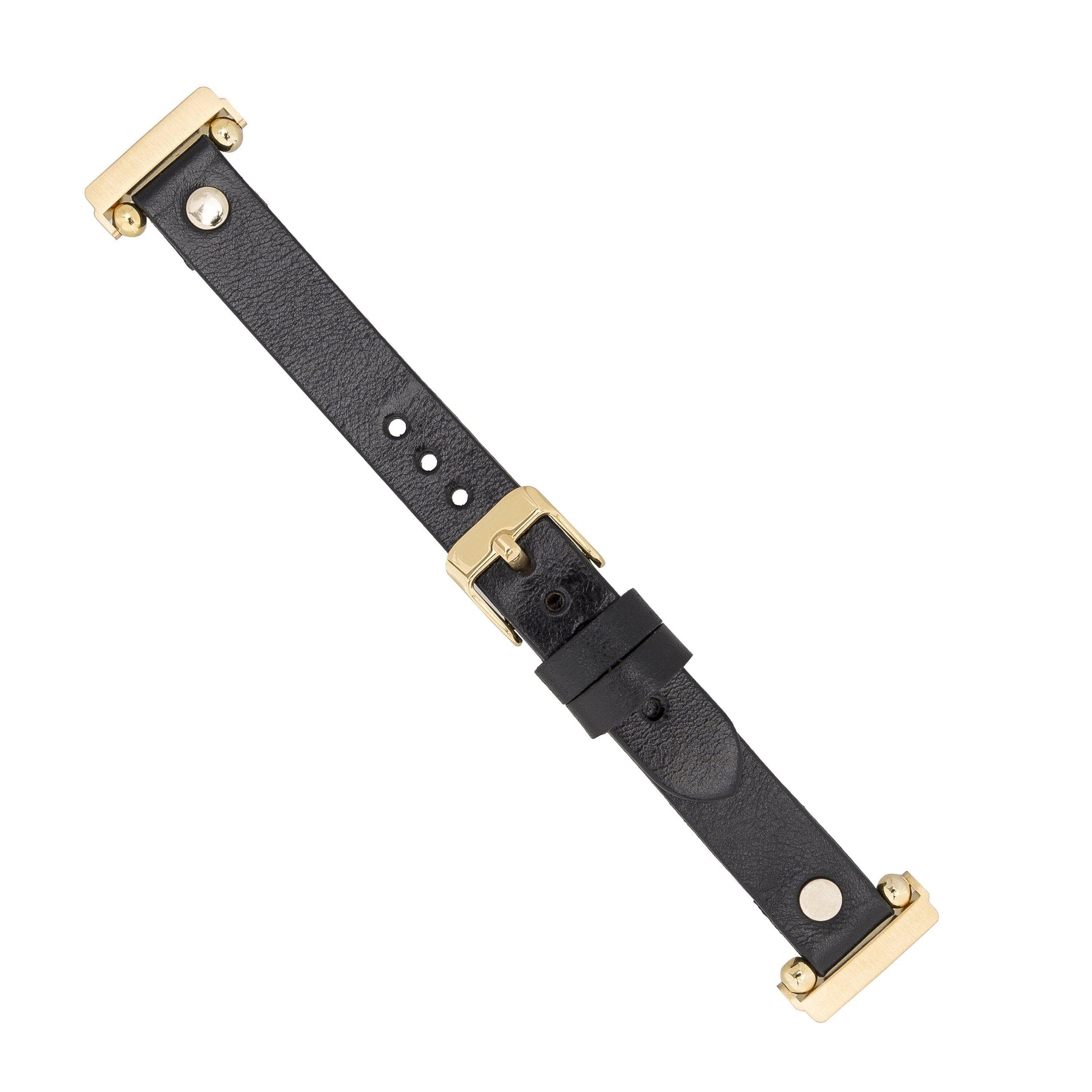 Leather Apple Watch Bands - Ferro Gold Trok Style