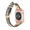 Leather Apple Watch Bands - Ferro Gold Trok Style