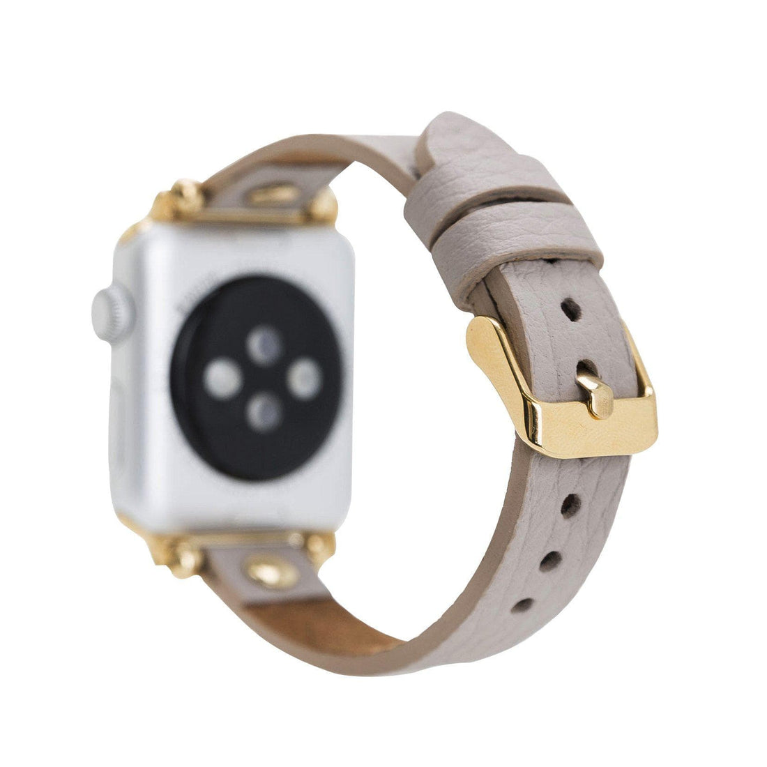 Leather Apple Watch Bands - Ferro Gold Trok Style ERC3