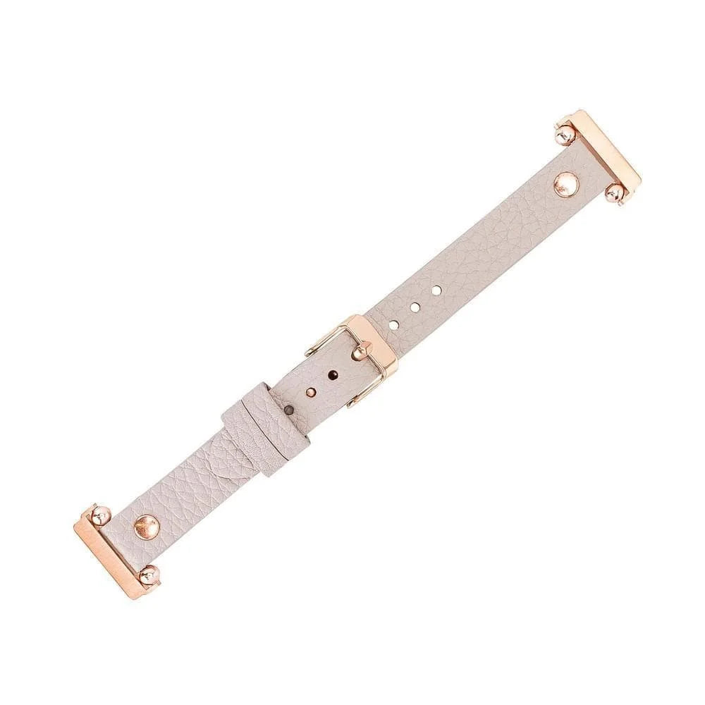 Ferro with Rose Gold Trok Lederarmband für Apple Watch aus echtem Leder