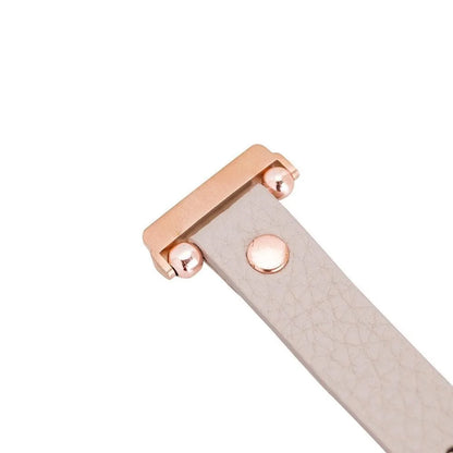 Ferro with Rose Gold Trok Lederarmband für Apple Watch aus echtem Leder