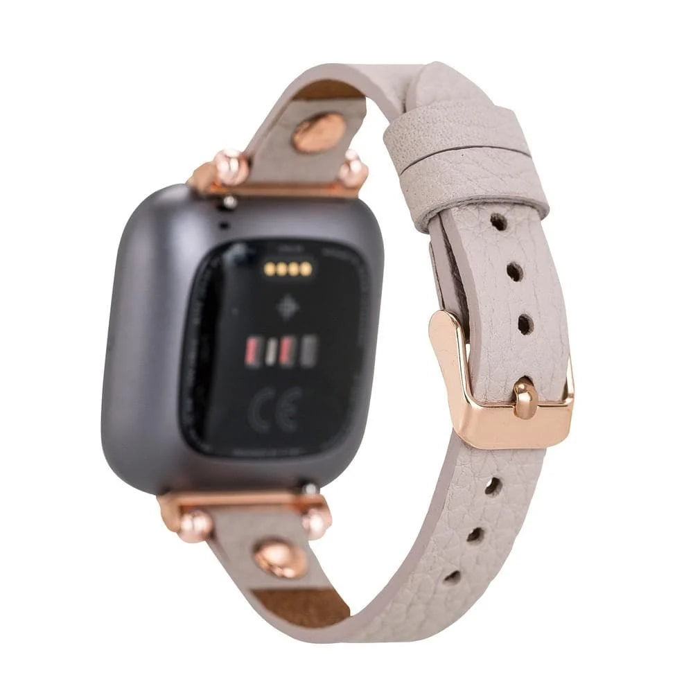 Ferro with Rose Gold Trok Lederarmband für Apple Watch aus echtem Leder