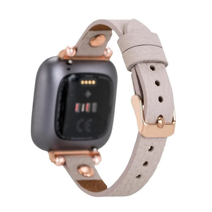 Ferro with Rose Gold Trok Lederarmband für Apple Watch aus echtem Leder