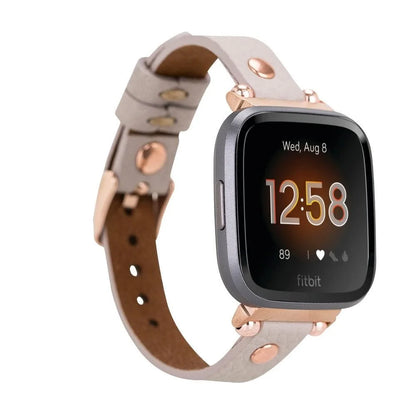 Ferro with Rose Gold Trok Lederarmband für Apple Watch aus echtem Leder