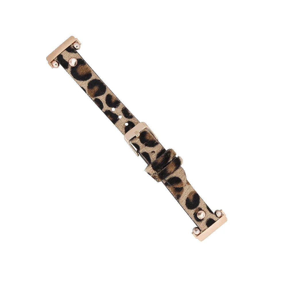 Ferro with Rose Gold Trok Lederarmband für Apple Watch aus echtem Leder