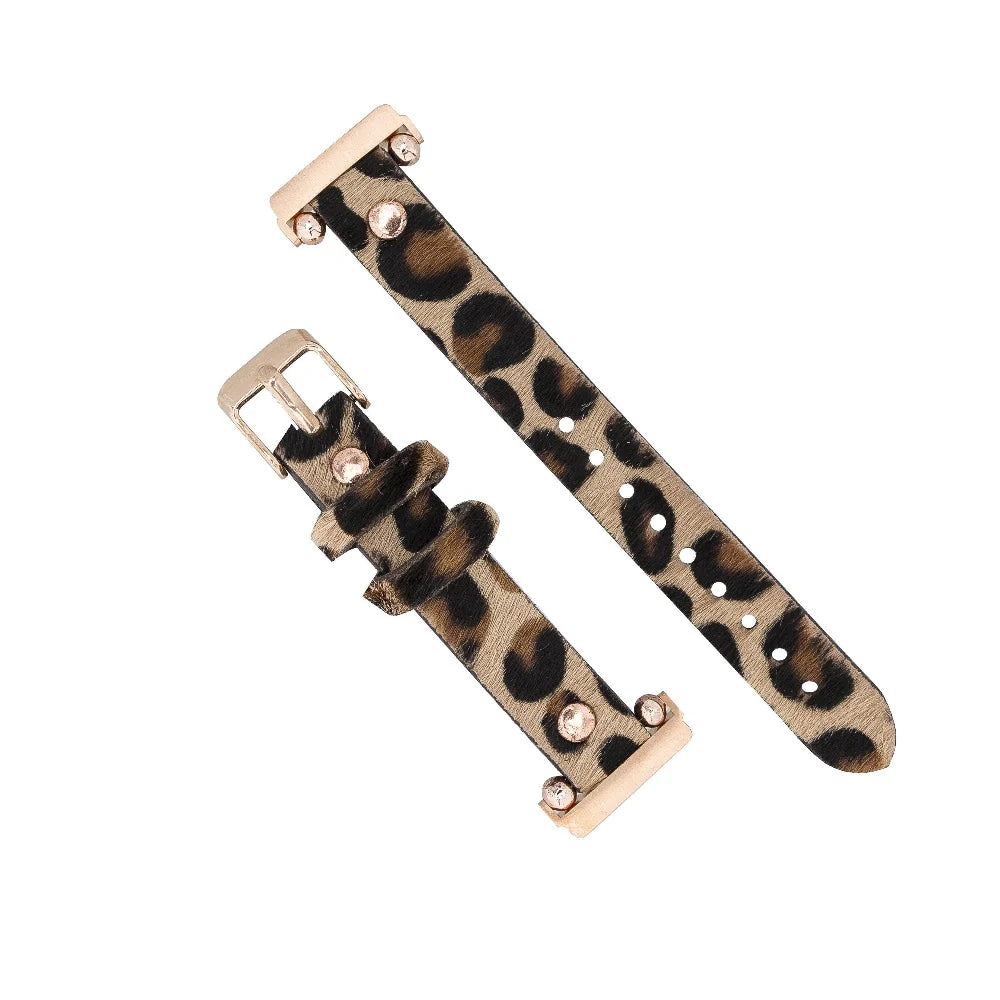 Ferro with Rose Gold Trok Lederarmband für Apple Watch aus echtem Leder