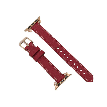 Seamy Lederarmband für Apple Watch aus echtem Leder