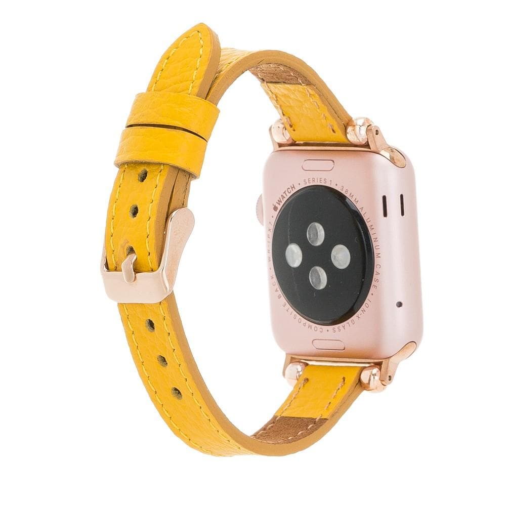 Leather Apple Watch Bands - Ferro Seamy Style