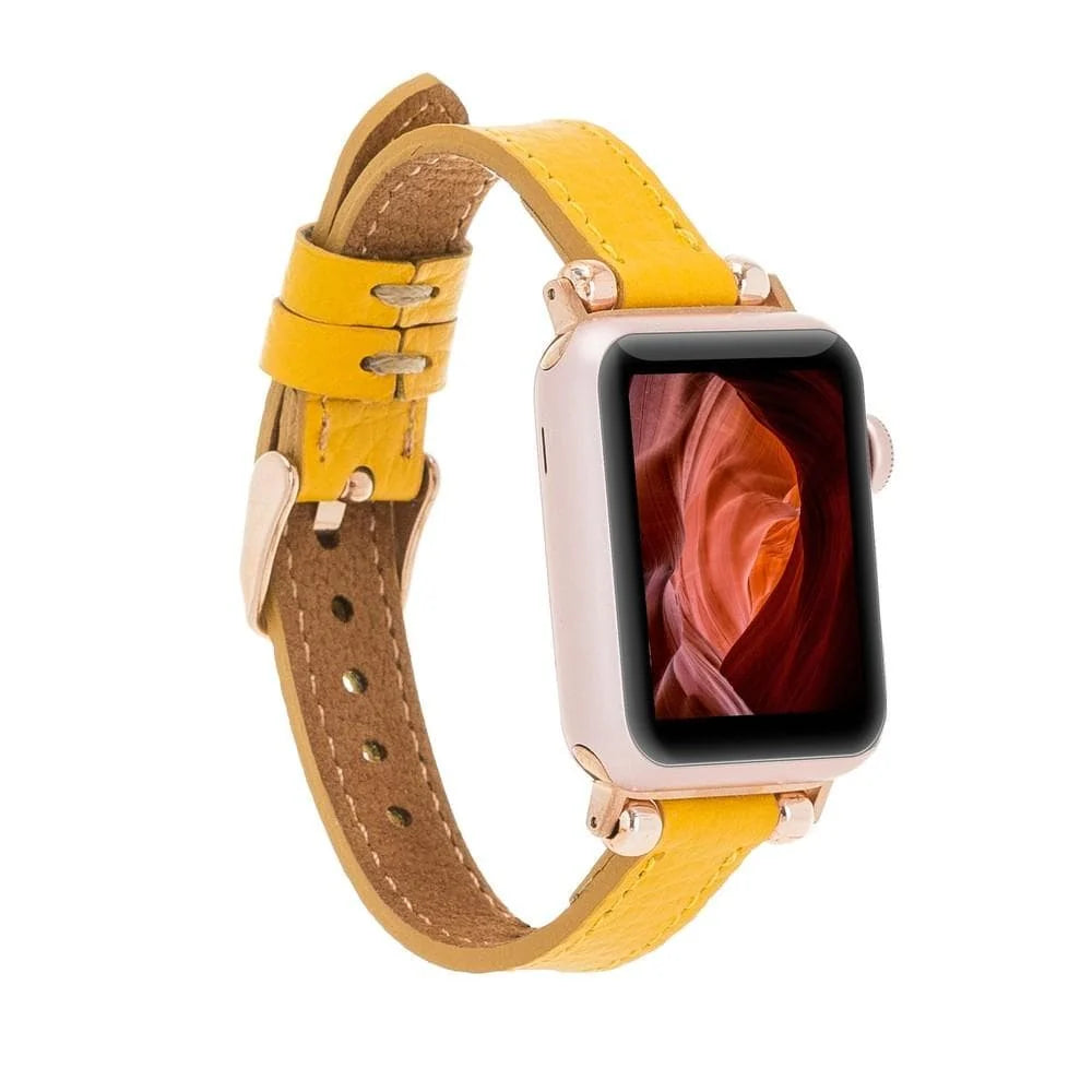 Seamy Lederarmband für Apple Watch aus echtem Leder