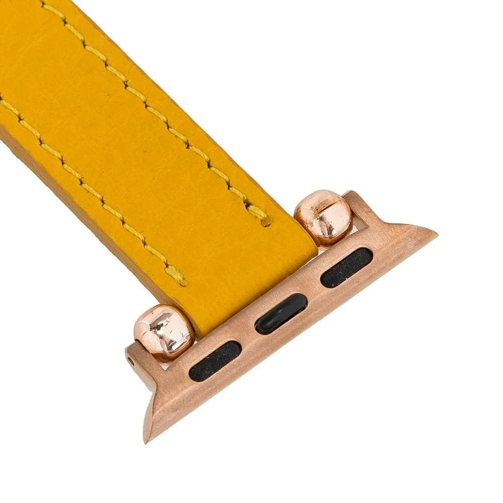 Seamy Lederarmband für Apple Watch aus echtem Leder