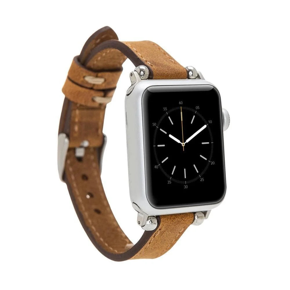 Seamy Lederarmband für Apple Watch aus echtem Leder