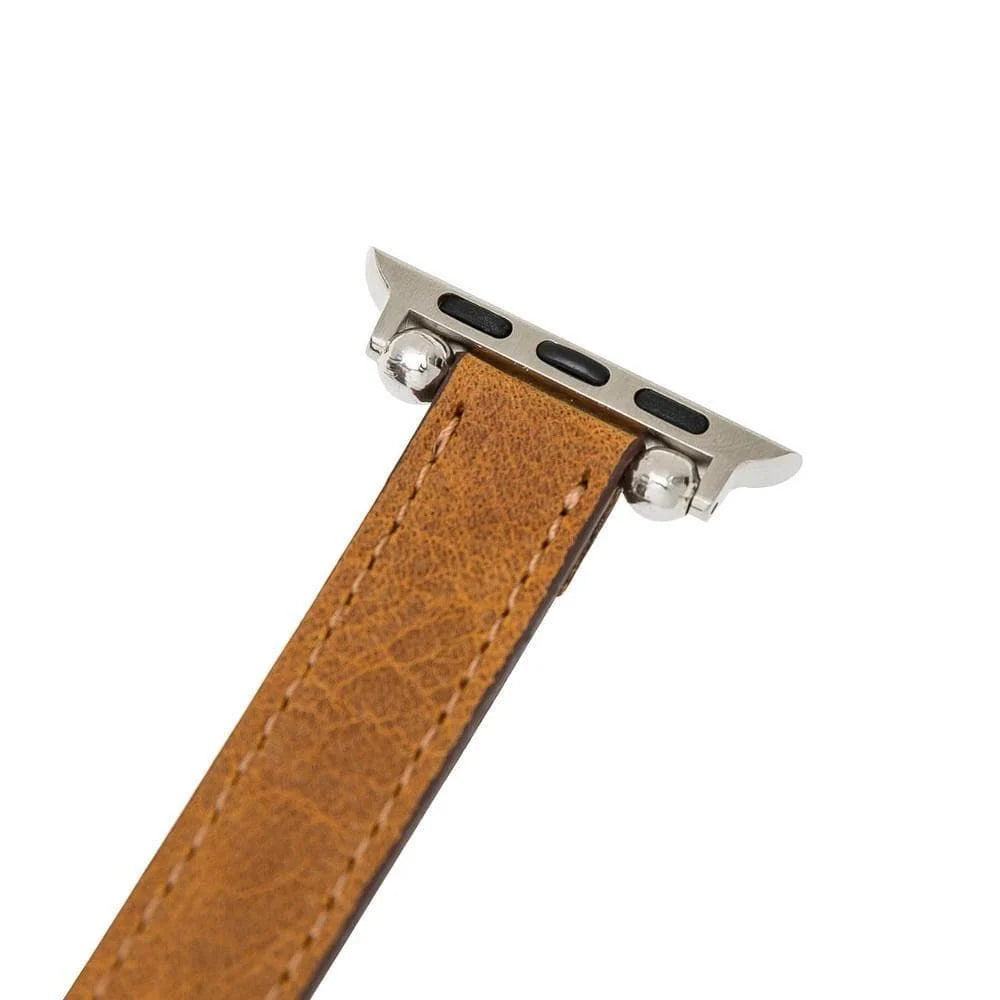 Seamy Lederarmband für Apple Watch aus echtem Leder