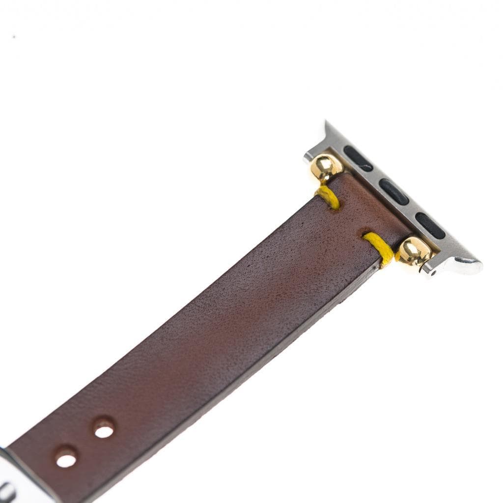 Seamy Lederarmband für Apple Watch aus echtem Leder
