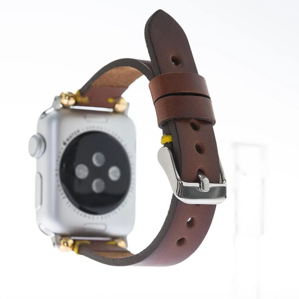 Seamy Lederarmband für Apple Watch aus echtem Leder