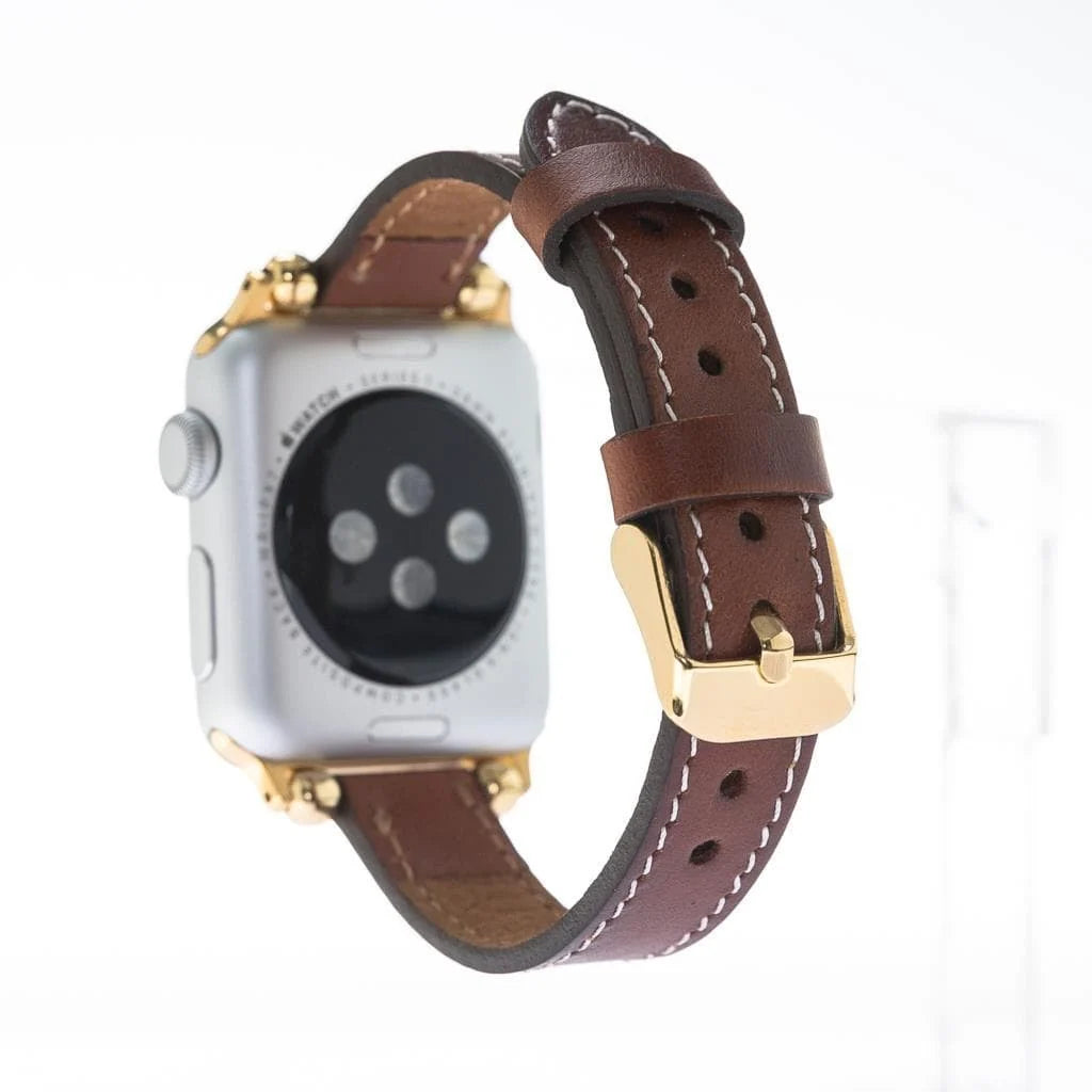 Seamy Lederarmband für Apple Watch aus echtem Leder
