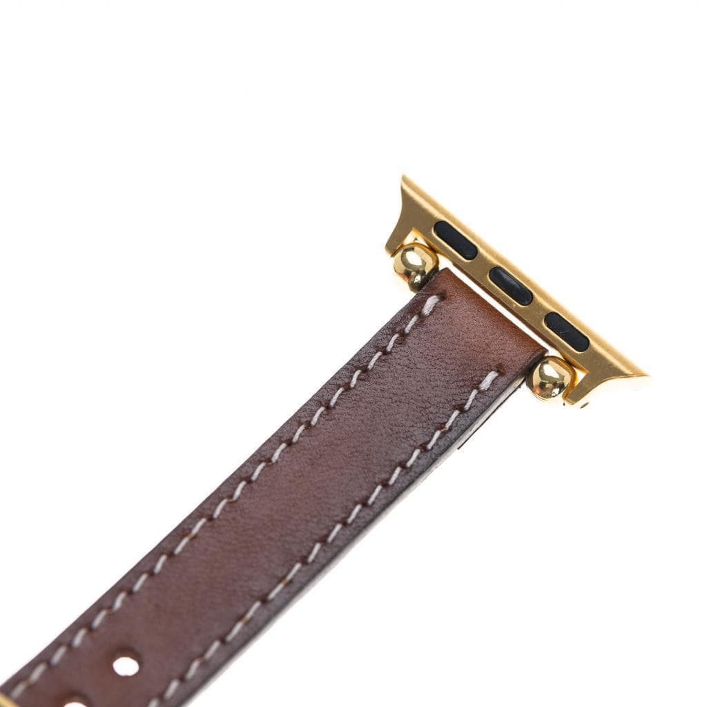Seamy Lederarmband für Apple Watch aus echtem Leder
